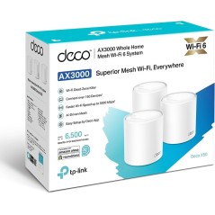 TP-Link Deco X50 AX3000 Mesh System - High-Performance 3-Pack Access Point for Seamless Wi-Fi Connectivity